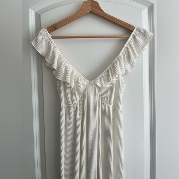 Caution in the wind white Dress sz S - Picture 4 of 5